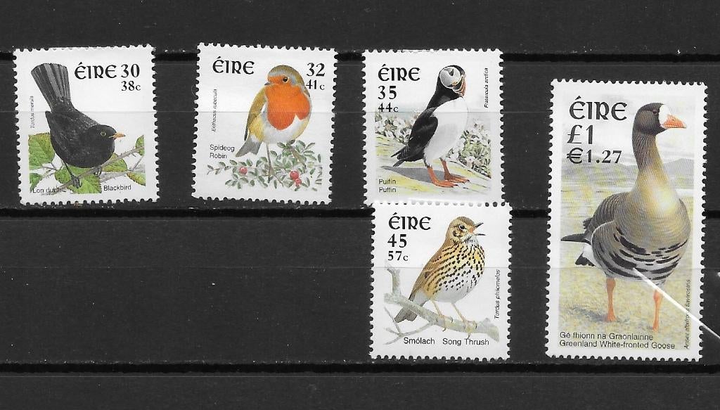 Ierland 2001 postfris vogels, Verzenden, Ierland, Postfris