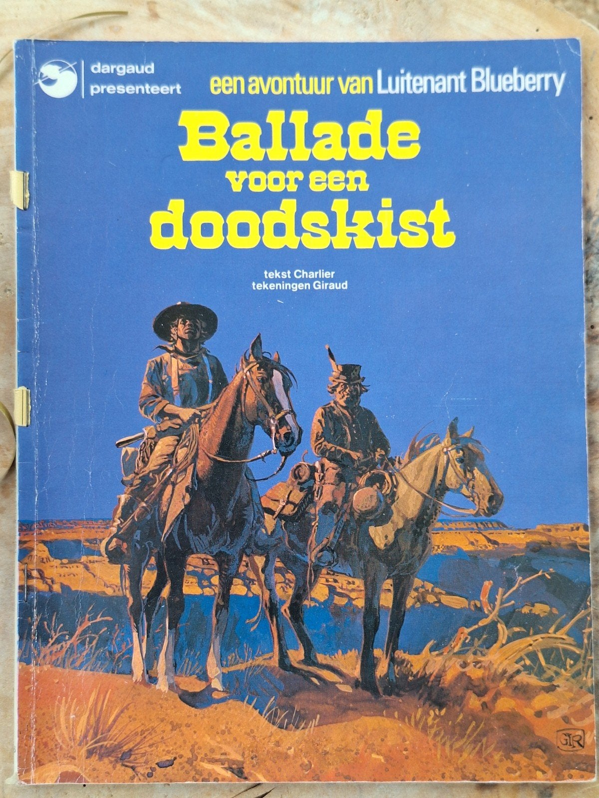 Luitenant Blueberry - Ballade voor een doodskist, Gelezen, Eén stripboek, Ophalen of Verzenden, Charlier, Giraud