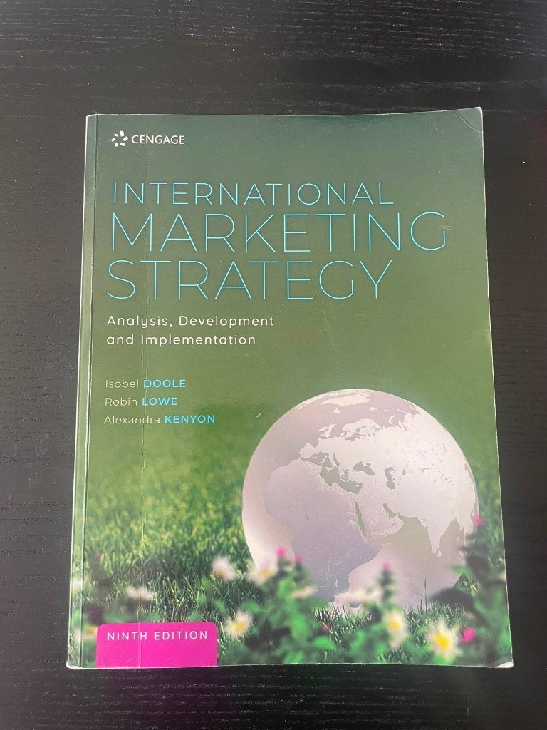 International marketing strategy ninthe edtion, Ophalen of Verzenden, Zo goed als nieuw, Economie en Marketing, Diverse auteurs