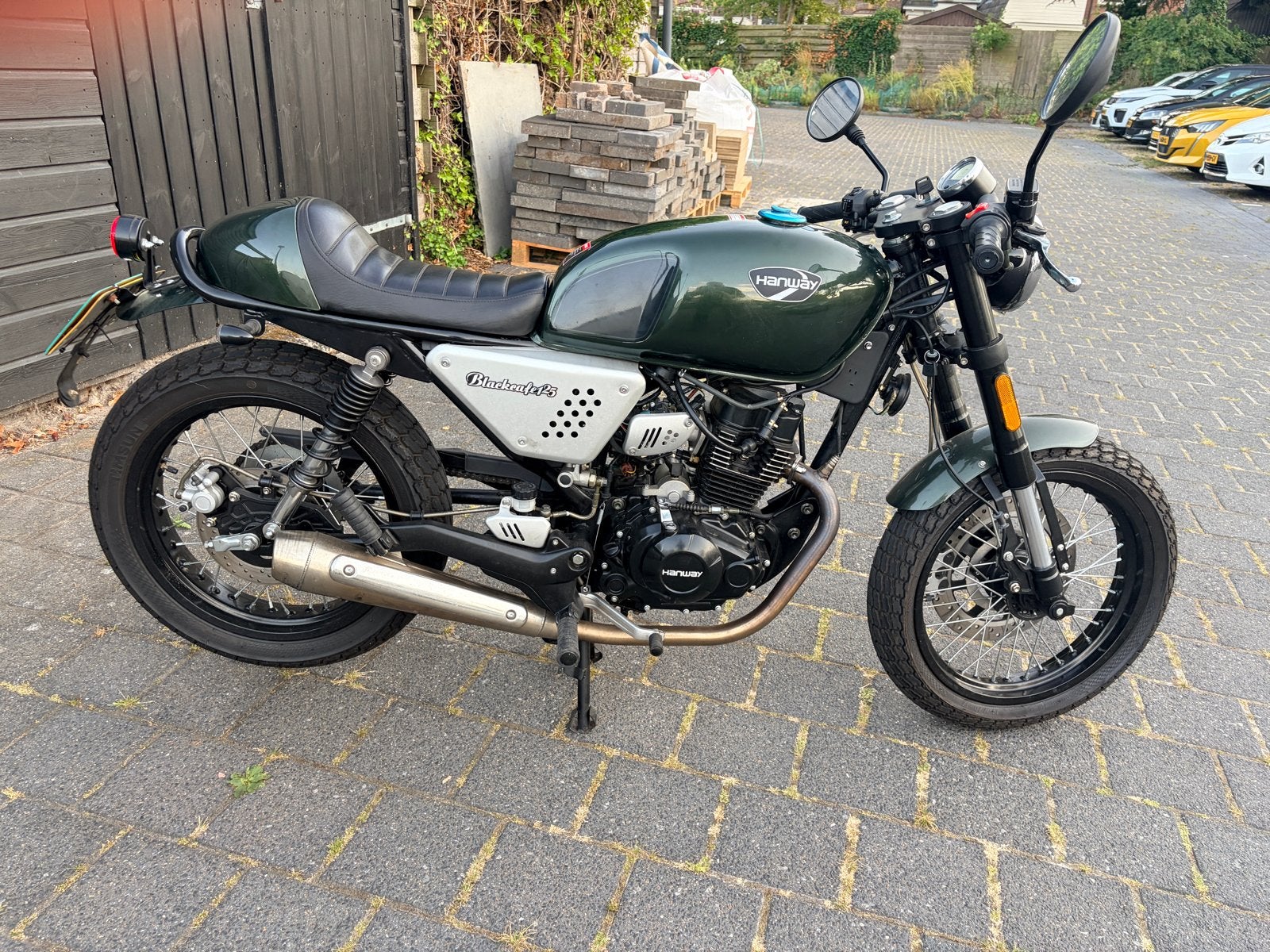 Hanway Black Cafe 125 - Stijlvolle Cafe Racer z.g.a.n., Overig, 11 kW of minder, Handgeschakeld, 1 cilinder