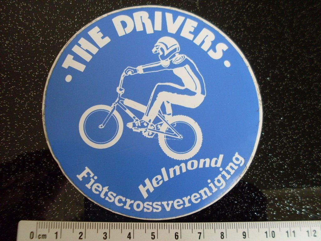 sticker the drivers fietscross vereniging helmond logo, Verzenden, Zo goed als nieuw, Bedrijf of Vereniging