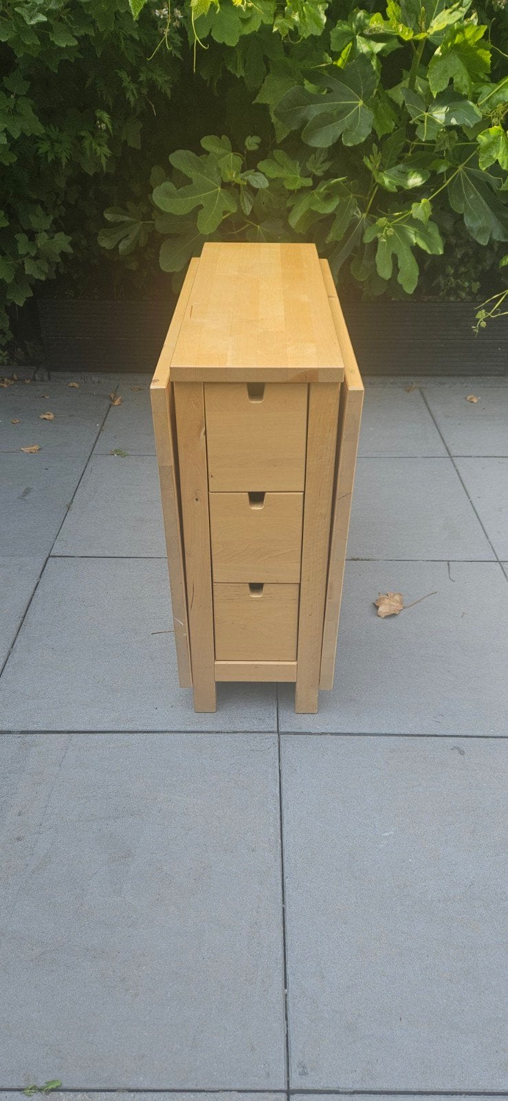 Ikea eettafel klaptafel lades hout uitklapbaar norden, Ophalen, Gebruikt, 200 cm of meer, 50 tot 100 cm