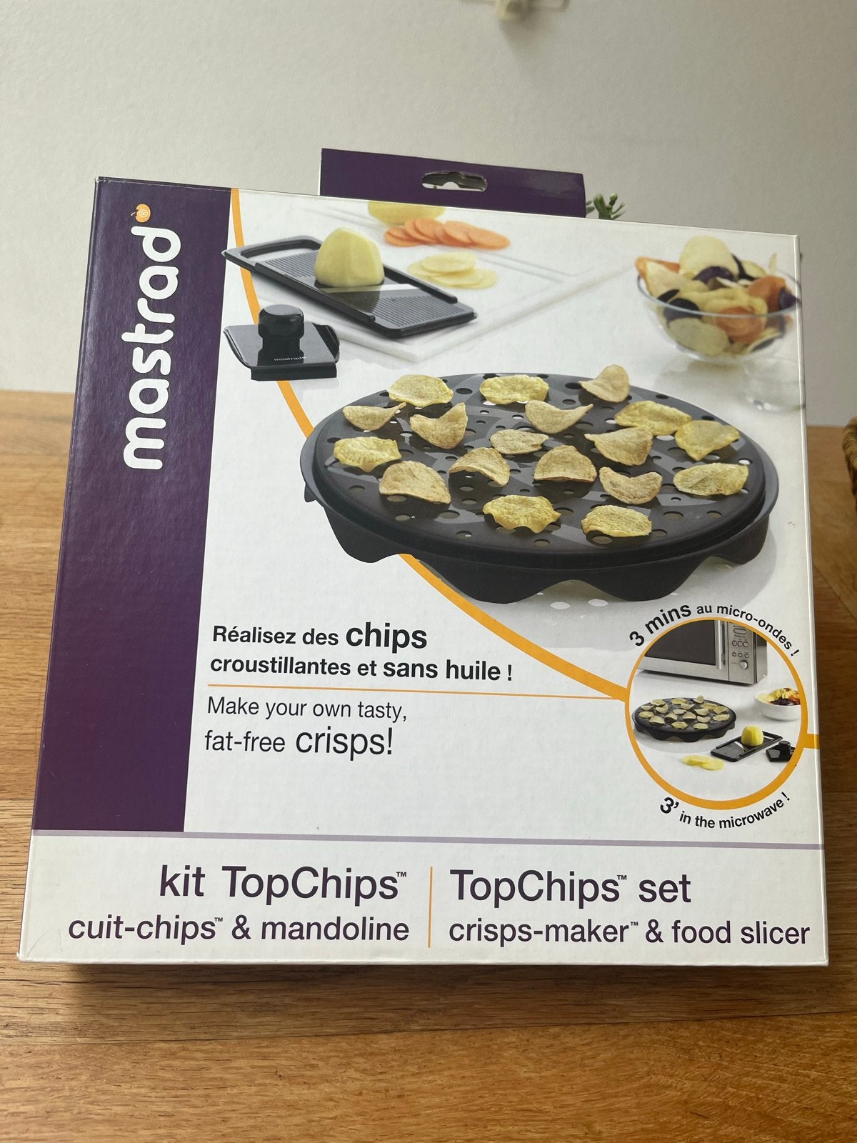 Mastrad TopChips set: vetvrije chips uit de magnetron! NIEUW, Overige typen, Kunststof, Nieuw, Ophalen of Verzenden