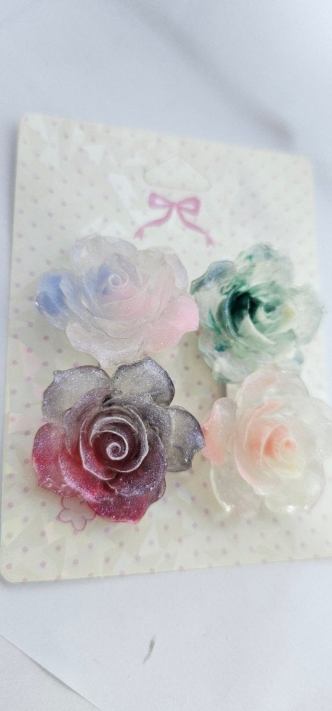 bloemen rose brosches, Verzenden, Nieuw, Roze, Overige materialen