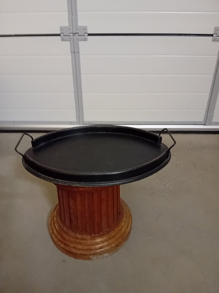 Oud houten ovale dienblad., Ophalen