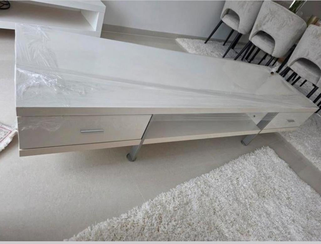 NEW: ROBUTE HIGH GLANSWIT QUALITY TV MUNICALLY TWV €1300,- ✅, Huis en Inrichting, Kasten | Televisiemeubels, MODERN, Ophalen of Verzenden