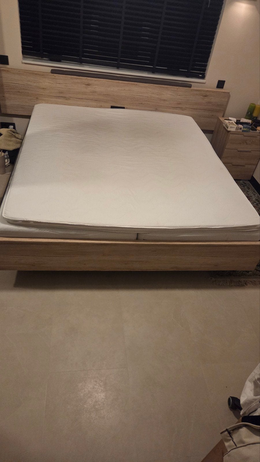 Topper 180x200 traagschuim, Ophalen, Gebruikt, Tweepersoons, Matras