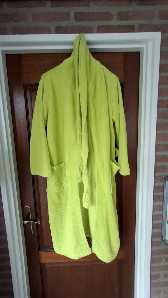 Licht groene ochtendjas / badjas maat L 100% polyester, Ophalen of Verzenden, Zo goed als nieuw
