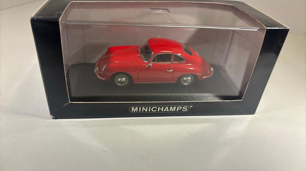 Porsche 356 b red minichamps 1.43, Hobby en Vrije tijd, Modelauto's | 1:43, Auto, Ophalen of Verzenden, MiniChamps, A