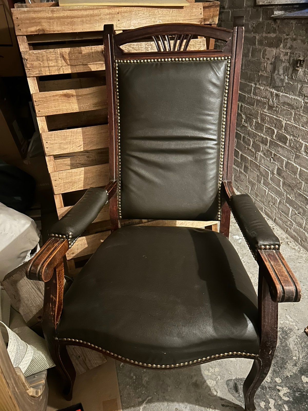 Antieke fauteuil stoel!, Ophalen