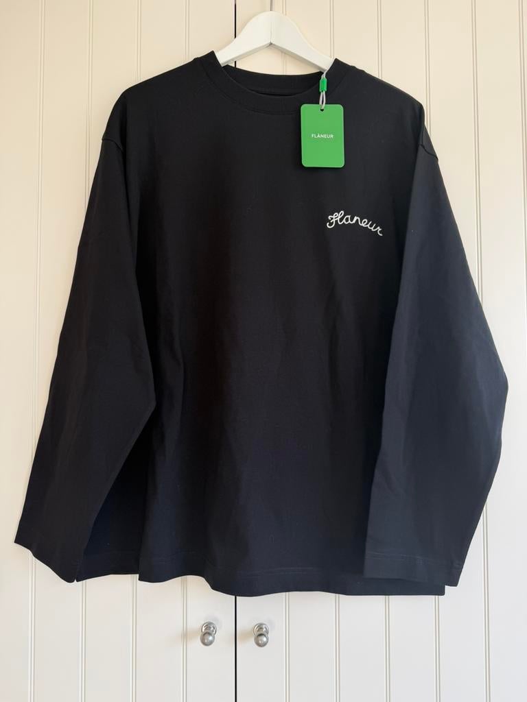 Flâneur longsleeve, Kleding | Heren, Truien en Vesten, Verzenden, Nieuw, Maat 48/50 (M), Zwart