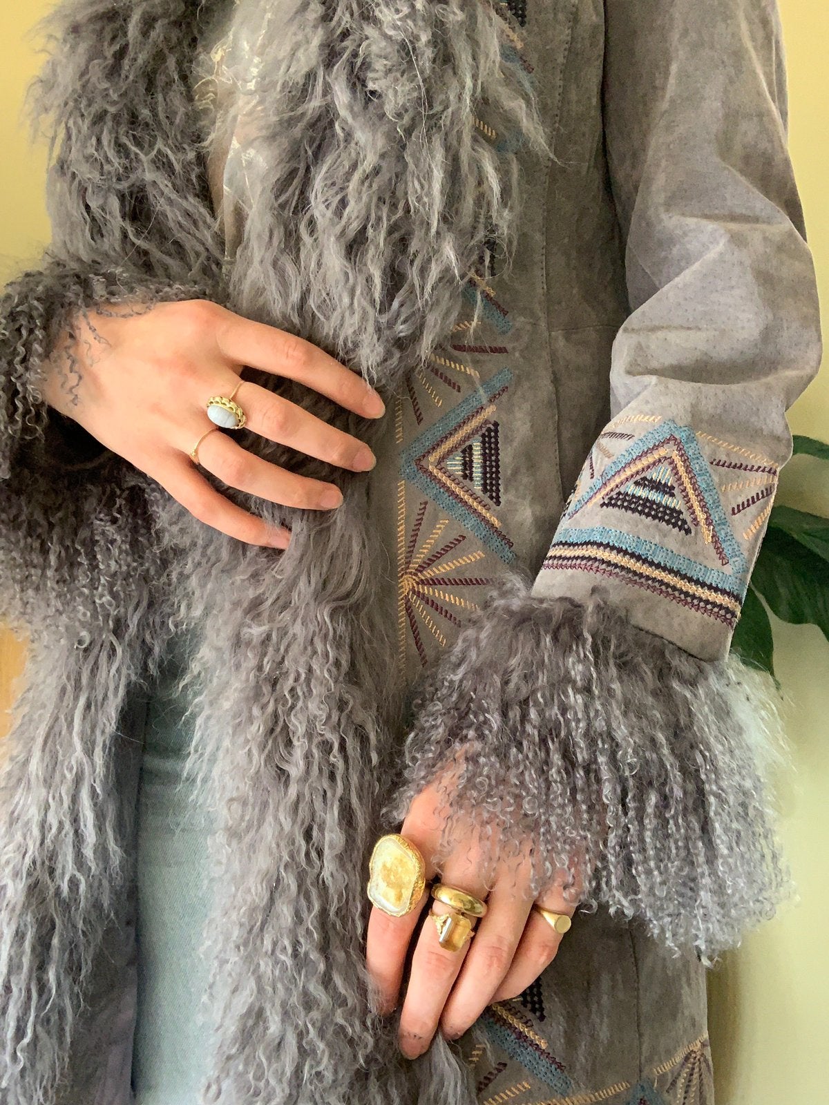 Pepe Jeans mongolian fur lammy coat M, Maat 38/40 (M), -, -, Ophalen of Verzenden
