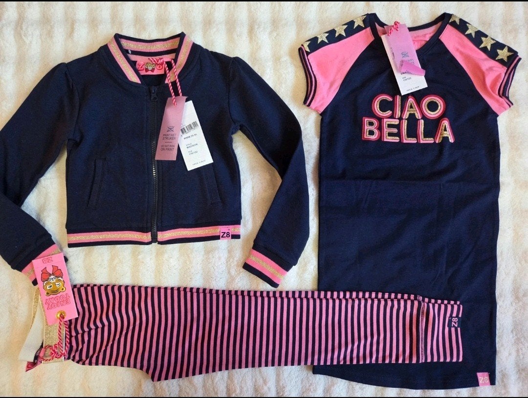 NIEUW Z8 set: vest, jurk en legging 116 122, Meisje, Z8, Nieuw, Ophalen of Verzenden