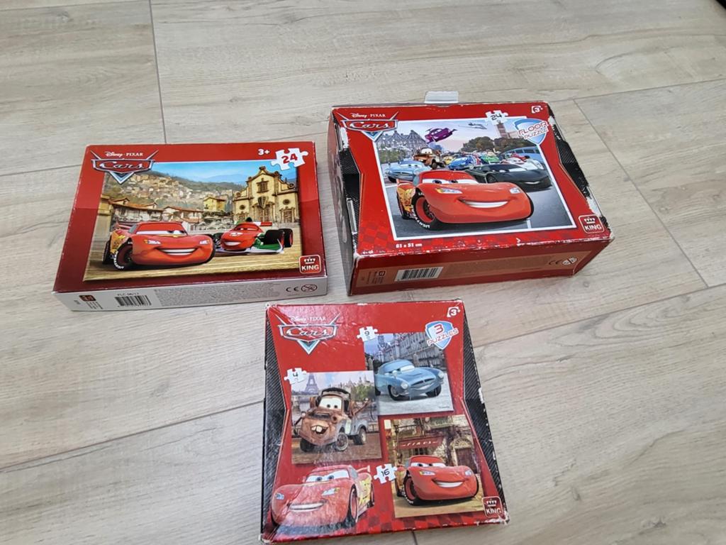 3x Cars Puzzels €4,00 totaal, Kinderen en Baby's, Speelgoed | Kinderpuzzels, Ophalen, 10 tot 50 stukjes, Gebruikt, 2 tot 4 jaar
