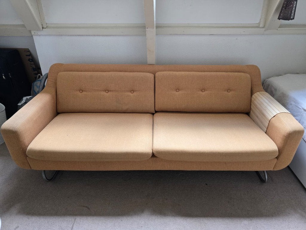 Second Hand Yellow Sofa, Huis en Inrichting, Ophalen, Gebruikt, Tweepersoons, 150 tot 200 cm
