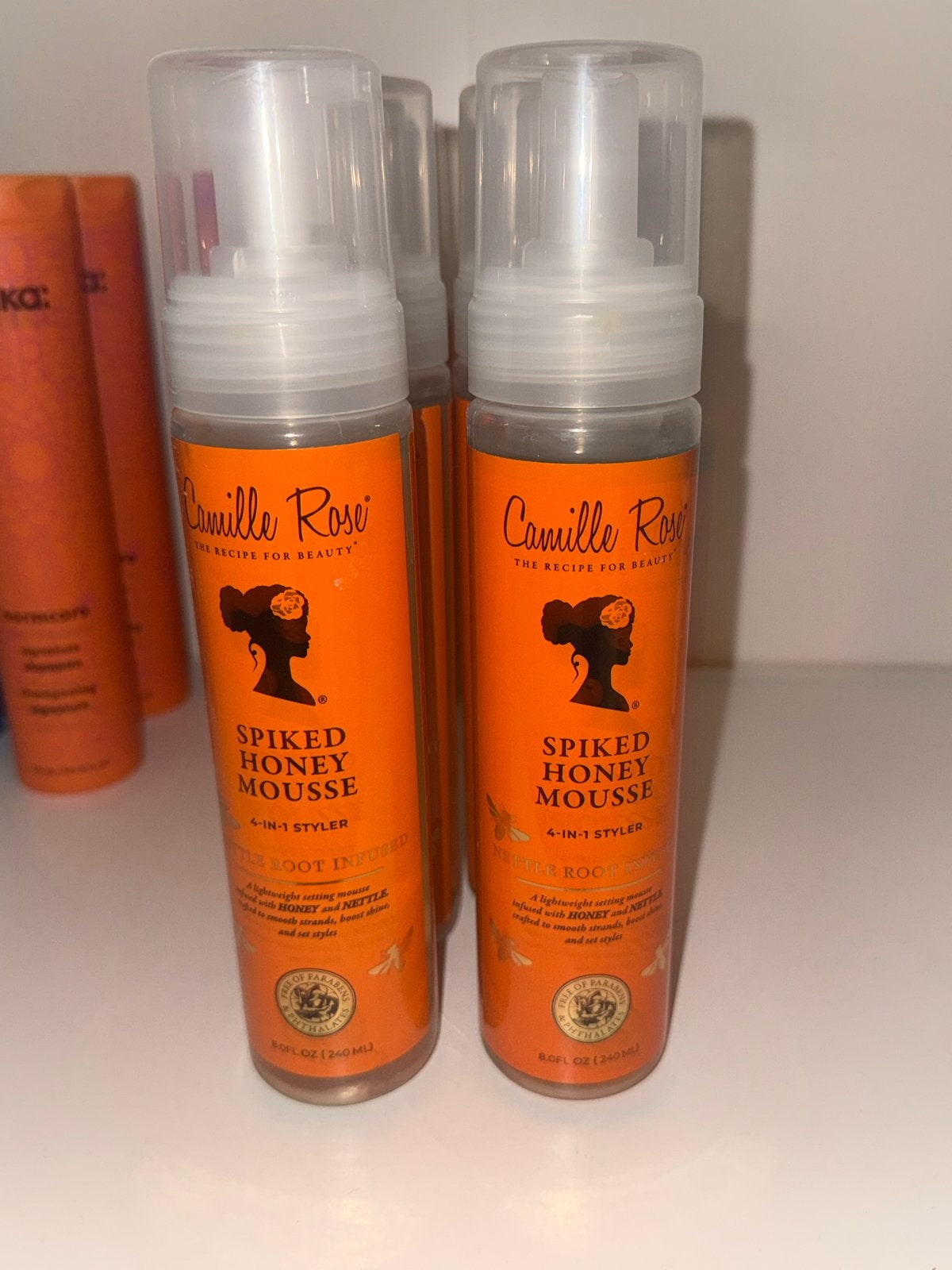Camille Rose Spiked Honey Mousse - 4-in-1 Styler, Ophalen of Verzenden, Nieuw, Gel, Wax, Haarlak of Mousse