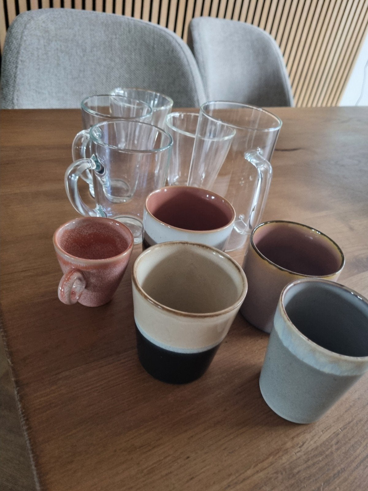 5 kopjes en 5 theeglazen samen €10, Ophalen of Verzenden, Glas, Overige stijlen, Glas of Glazen