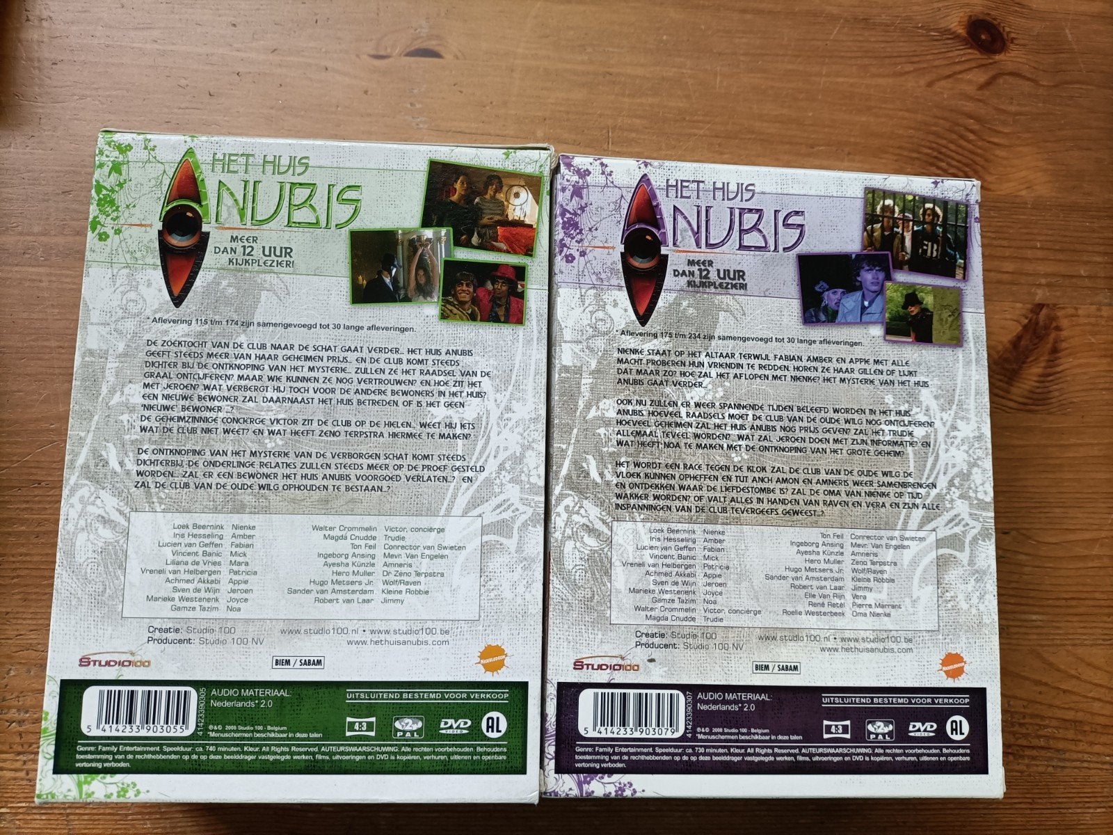 Het Huis Anubis Seizoen 2 Deel 1 & 2 DVD Boxen, Alle leeftijden, Nederlands, Overige genres, Zo goed als nieuw