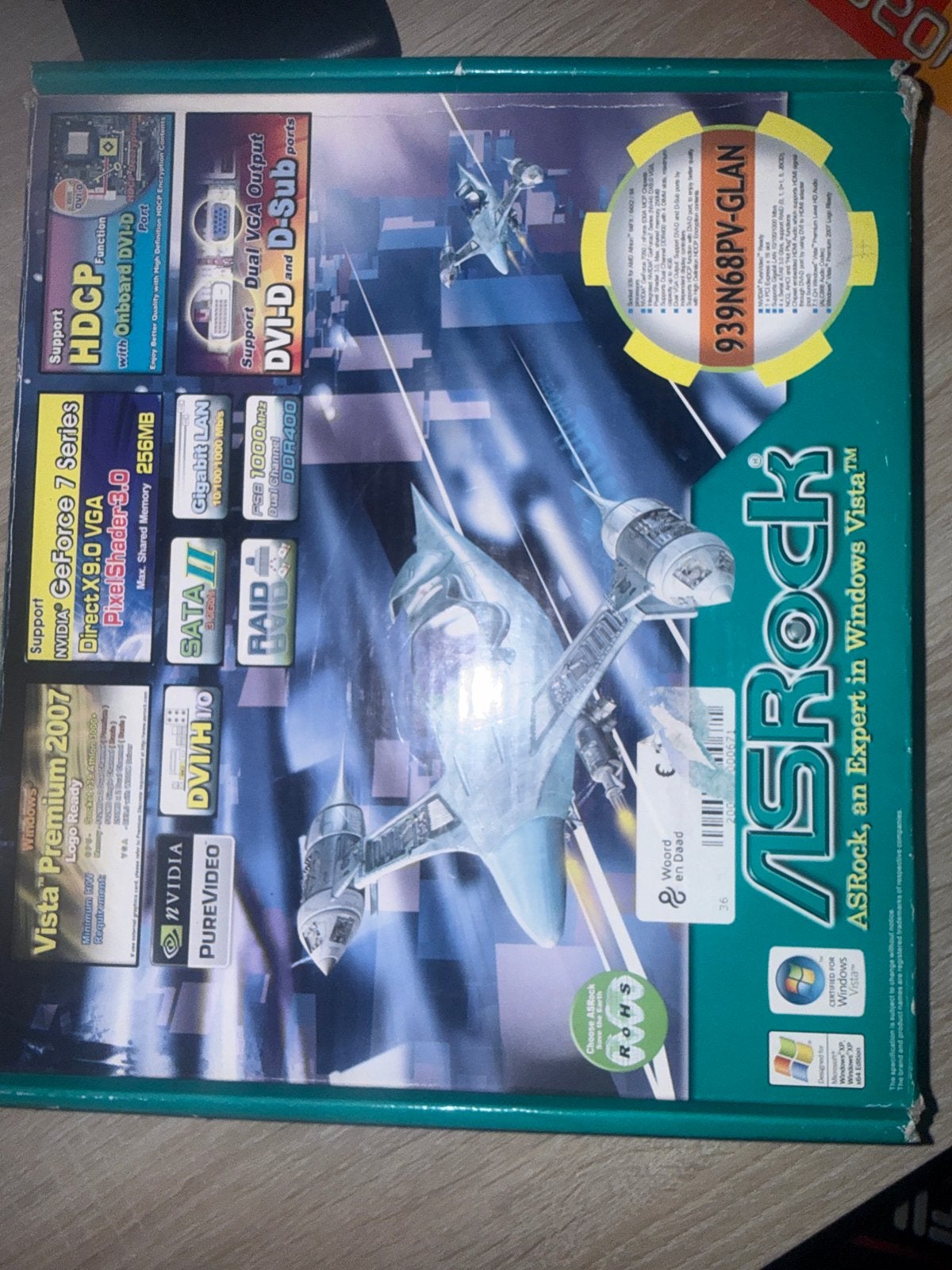 ASRock 939N68PV-GLAN Moederbord - Nieuw in doos, Ophalen of Verzenden, Nieuw, AMD, DDR