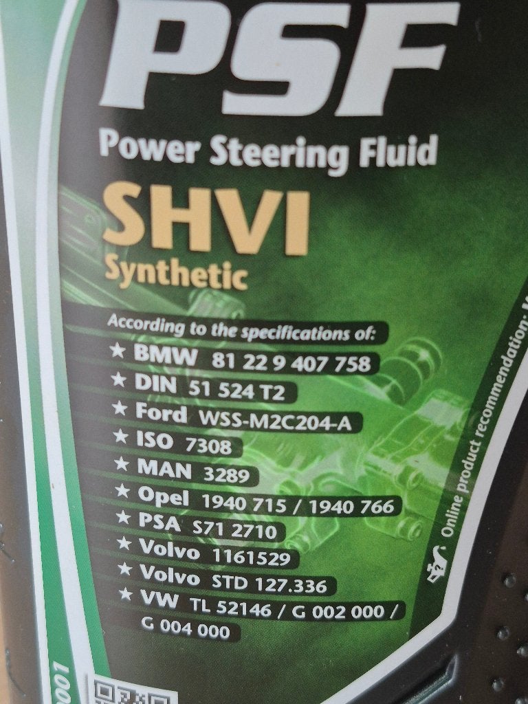 psf shvi synthetic Stuurbekrachtigings Olie 1L, Ophalen of Verzenden