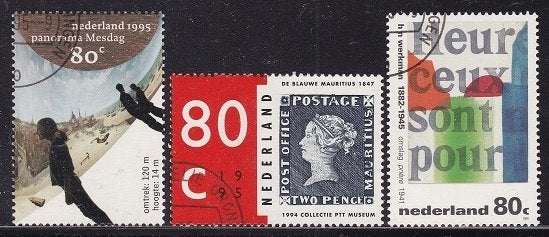 1571 - Nederland nvphnr. 1631/1633 gestempeld , gecombinee, Postzegels en Munten, Postzegels | Nederland, Verzenden, Na 1940, Gestempeld