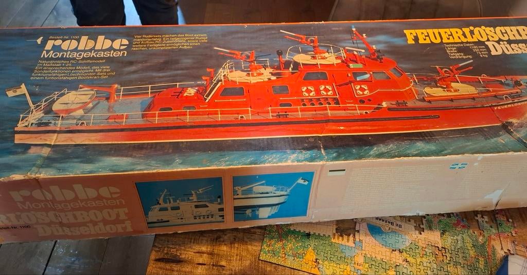 Robbe Düsseldorf brandweerboot modelbouw, Ophalen, Gebruikt, 1:32 tot 1:50, Overige merken