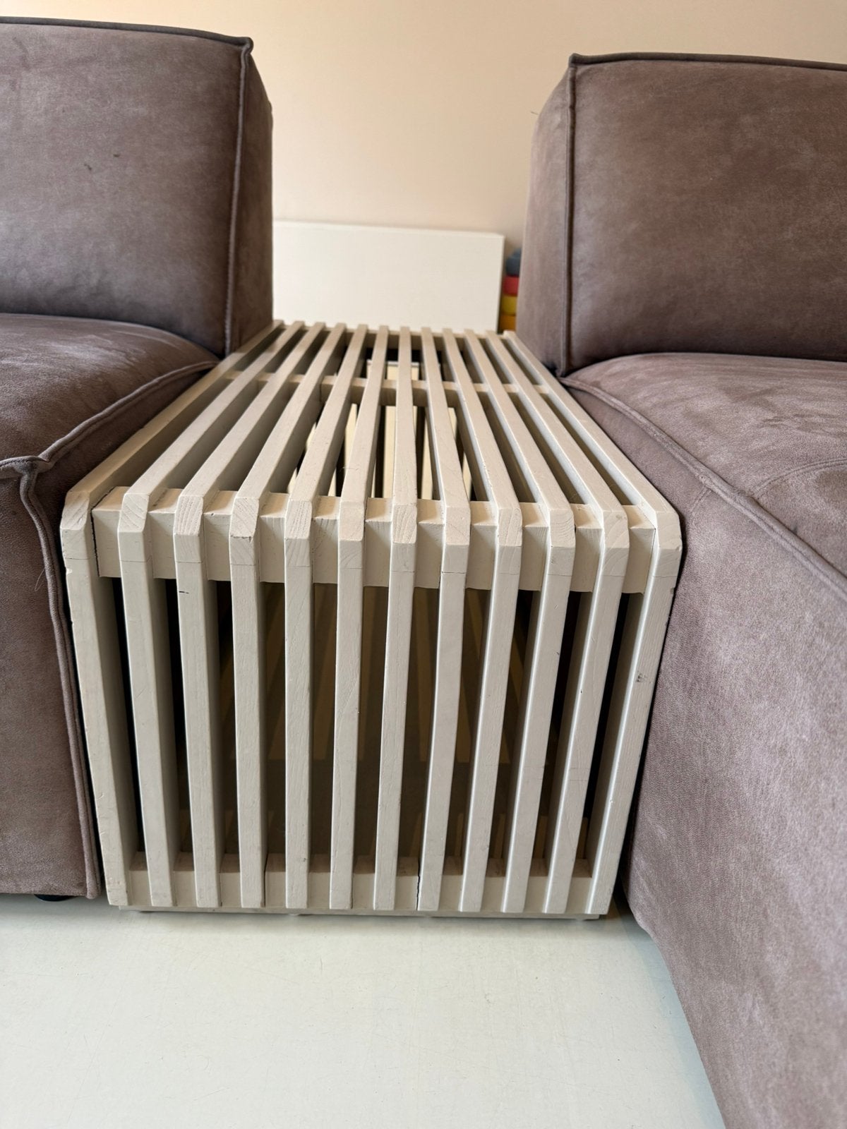 HK living slatted eetbank, Huis en Inrichting, Tafels | Bijzettafels, Ophalen, Rechthoekig, 75 cm of meer, 60 cm of meer