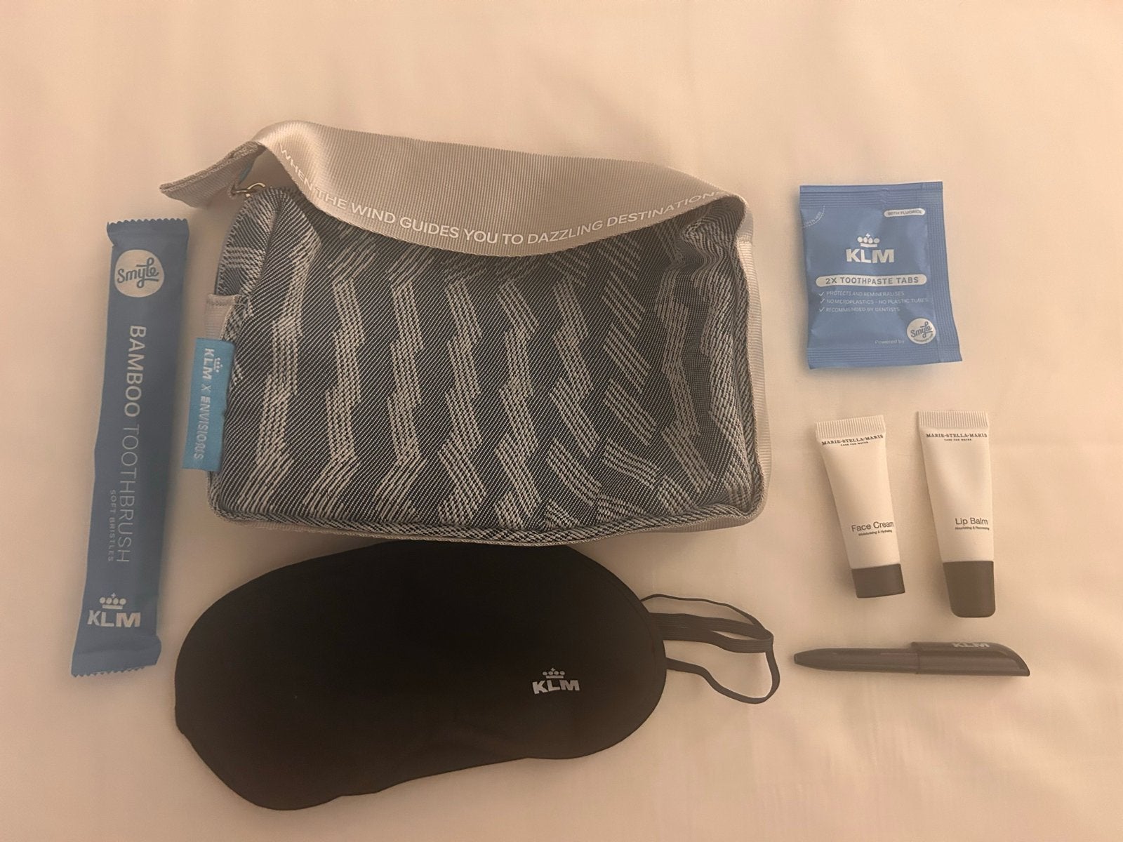 KLM business class tasje Amenity Kit - Reisbenodigdheden, Ophalen of Verzenden, Nieuw, Overige typen