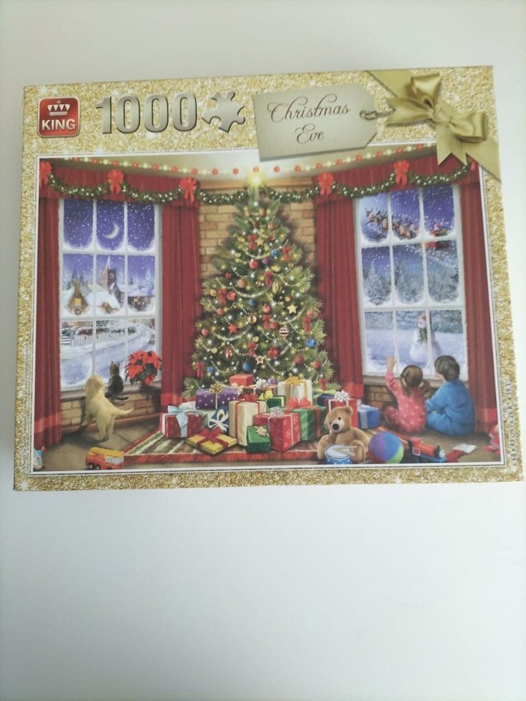 King puzzel (Christmas eve - Christmas collection), Ophalen, 500 t/m 1500 stukjes, Zo goed als nieuw, Legpuzzel