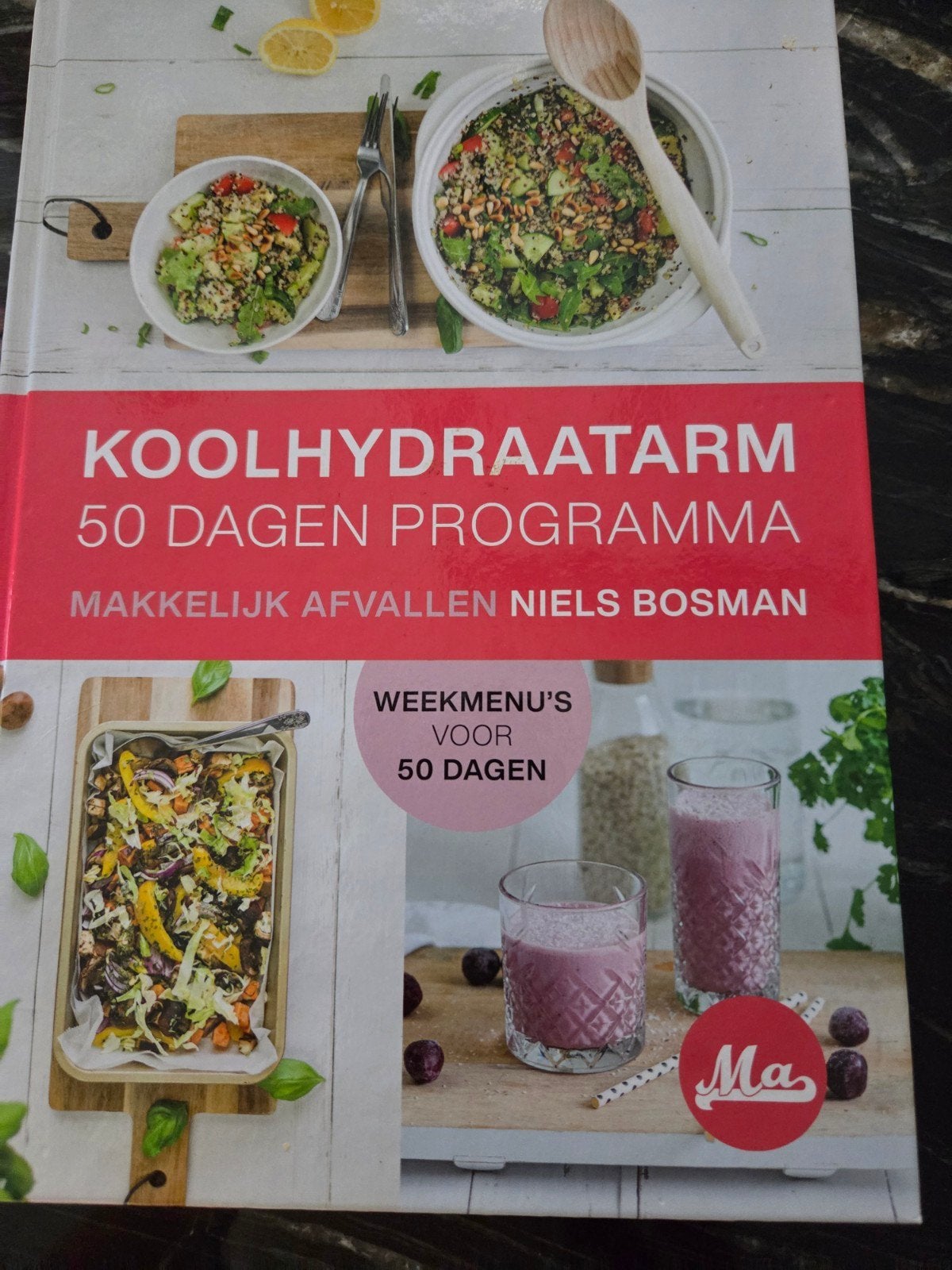 Koolhydraatarm 50 Dagen Programma - Makkelijk Afvallen, Ophalen of Verzenden, Zo goed als nieuw