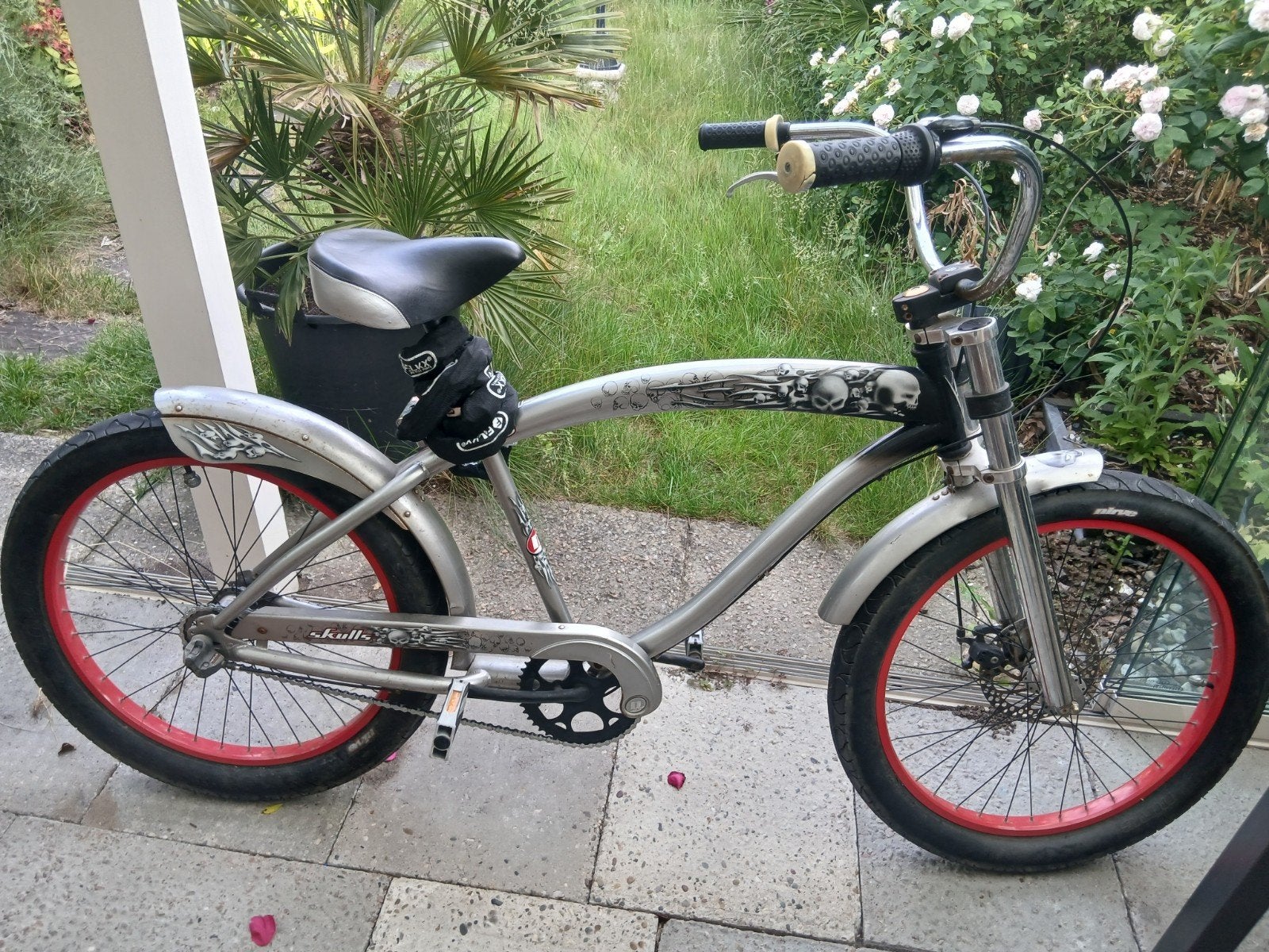 Nirve Skulls Cruiser Zilver, Fietsen en Brommers, Minder dan 10 versnellingen, Gebruikt, Overige maten, Minder dan 47 cm