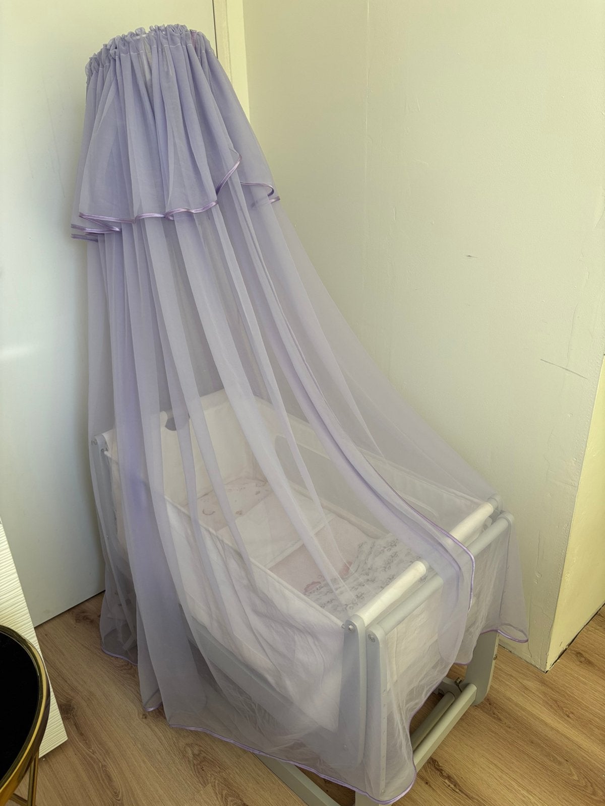 My Sweet Baby voile babysluier lila + standaard – als nieuw, Ophalen of Verzenden, Zo goed als nieuw, Overige typen