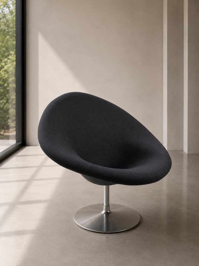 Artifort Globe fauteuil - designklassieker met draaivoet, Ophalen, Gebruikt, 75 tot 100 cm, Stof