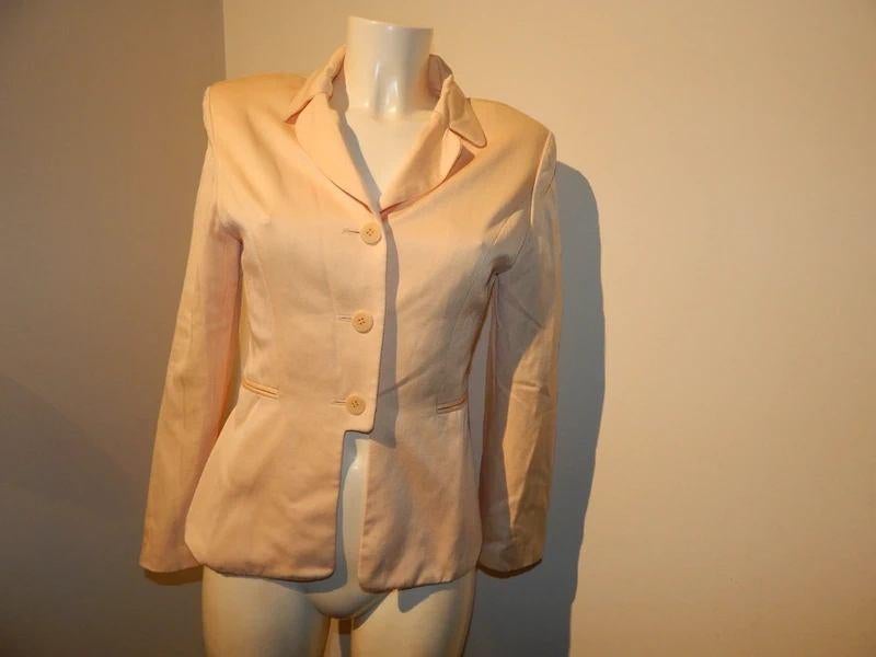 Celine Paris vintage blazer koetsiers look champagne tintF38, Verzenden, Zo goed als nieuw, Jasje, Maat 36 (S)