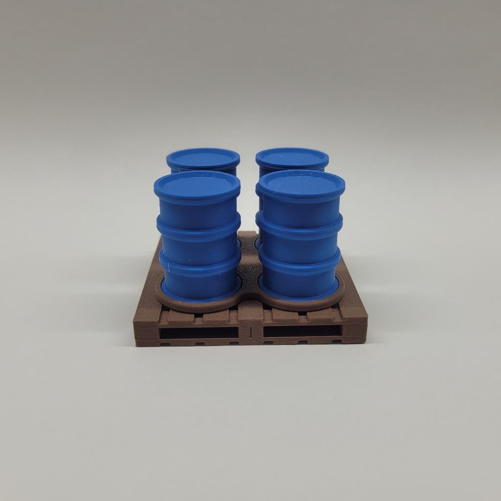 LGB 3D geprinte pallet met olie vaten, Ophalen of Verzenden, Nieuw, Groter dan 1:32