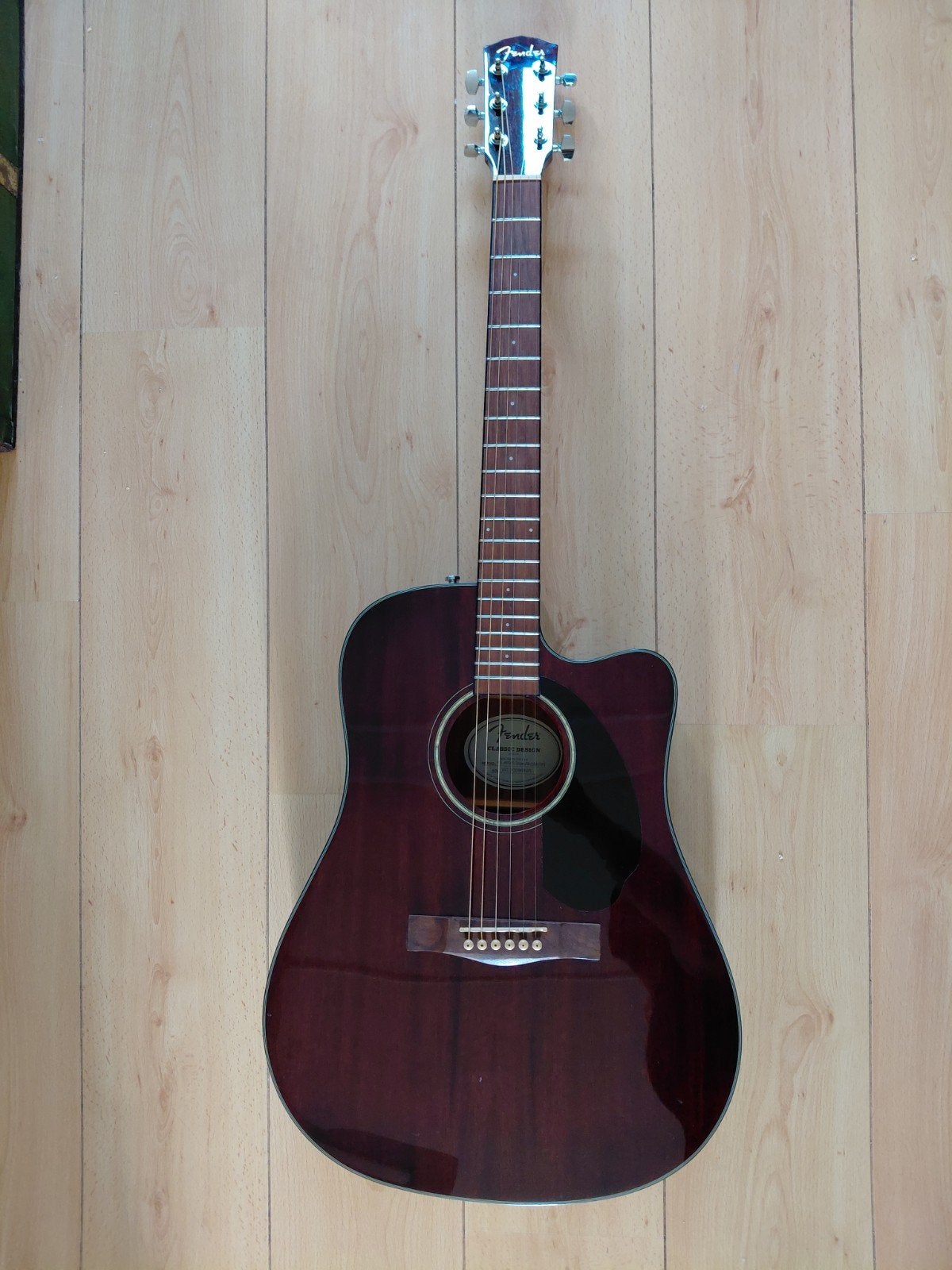 Fender Elektro-akoestische gitaar met Fishman element, Ophalen, Gebruikt, Western- of Steelstringgitaar, Met (piezo-)element