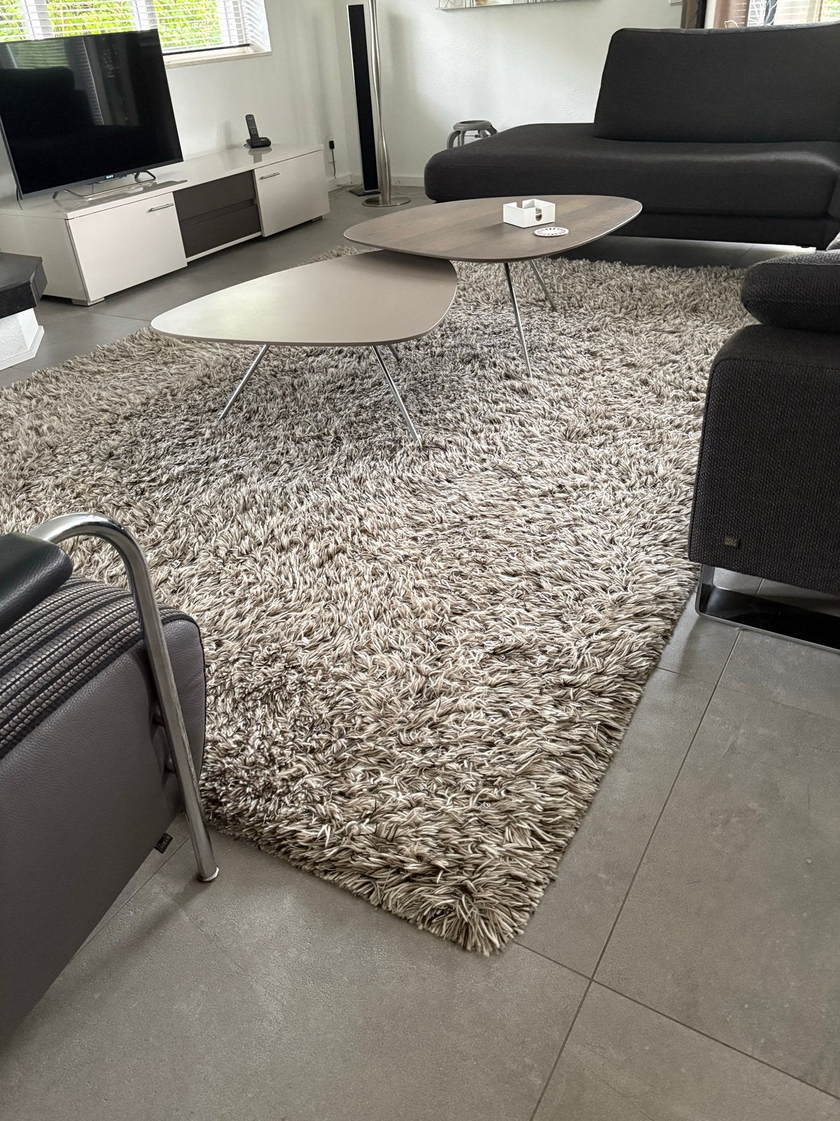 De Millenerpoort Kassalin tapijt, 300x220cm, gereinigd, Ophalen, Gebruikt, 200 cm of meer, Grijs