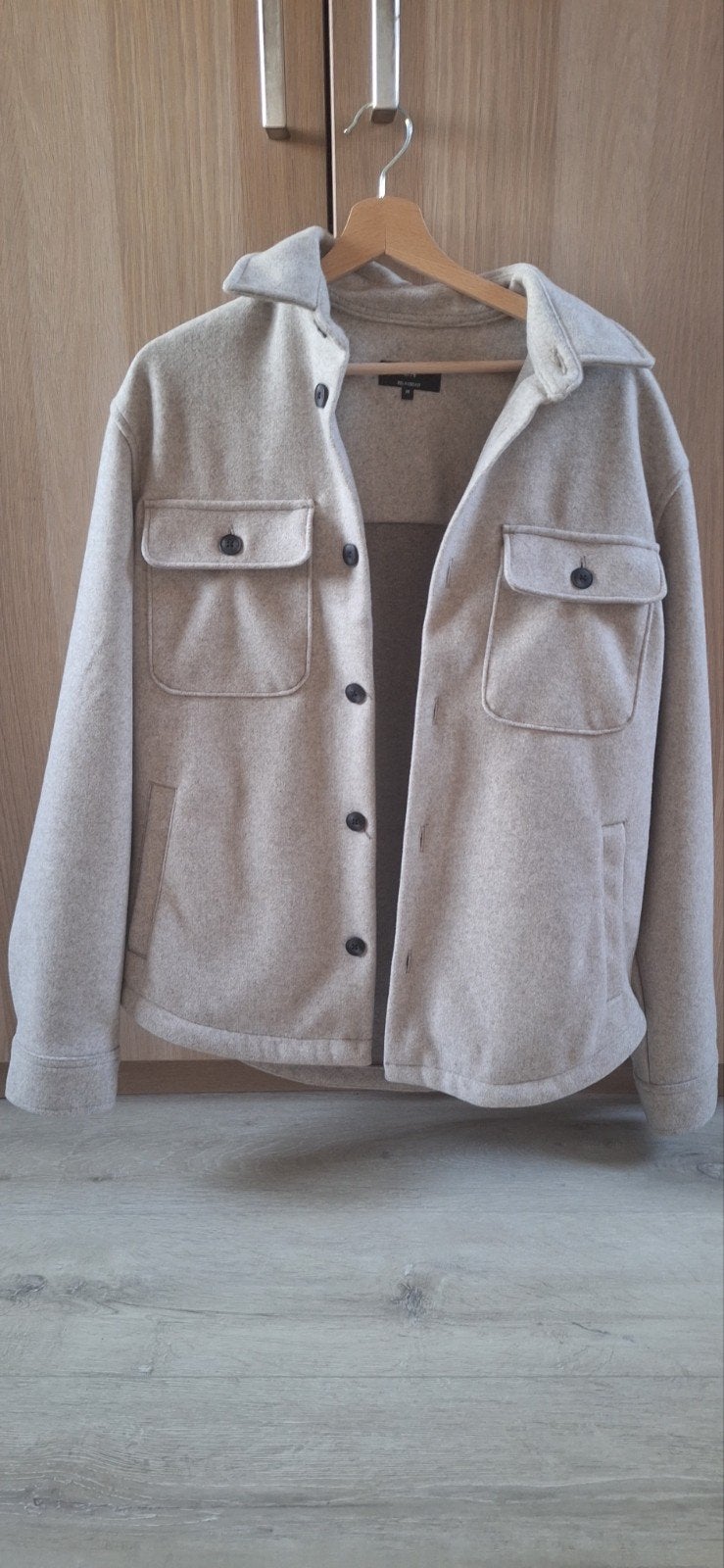 Heren overshirt (jas) C&A, maat M, zo goed als nieuw, Kleding | Heren, Jassen | Zomer, Ophalen, Maat 48/50 (M), Beige, C&A