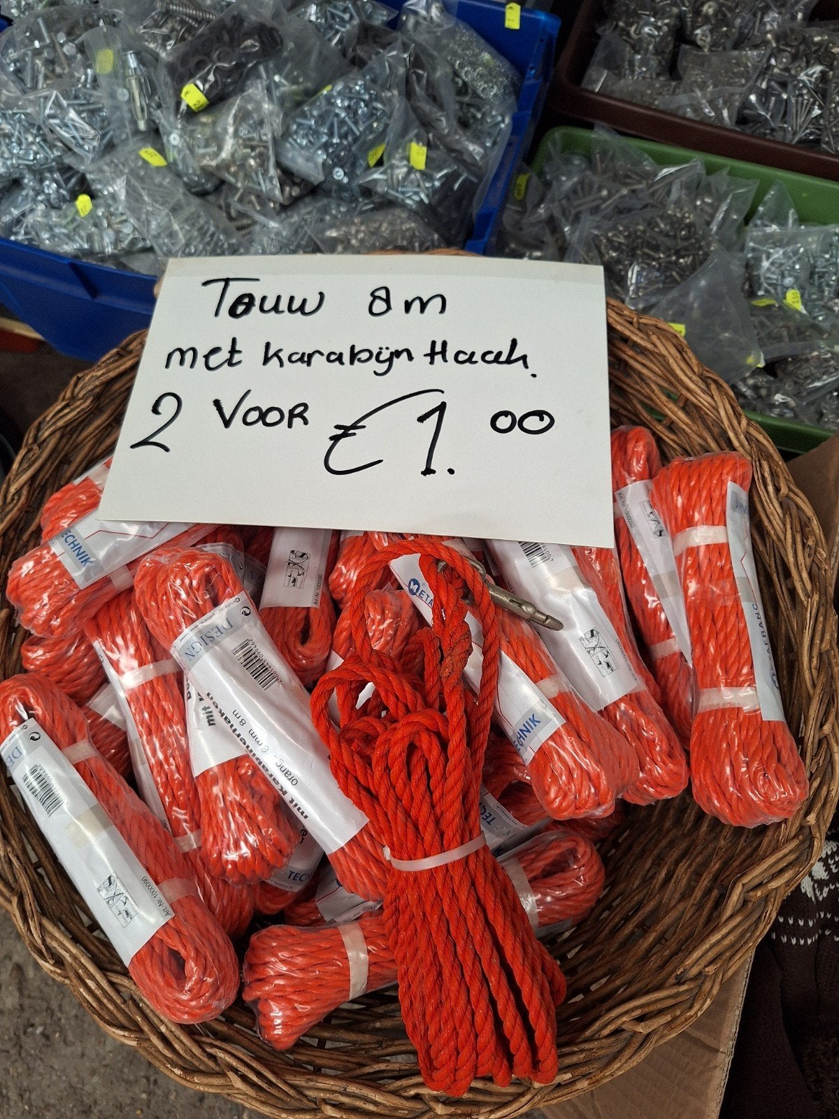 Nijlon touw, Hobby en Vrije tijd, Ophalen
