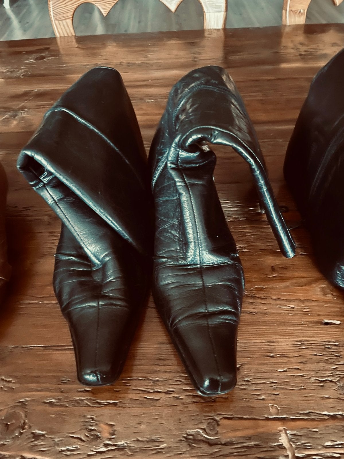 Schoenen 3 paar, Ophalen, Zwart, Lage of Enkellaarzen, Zo goed als nieuw