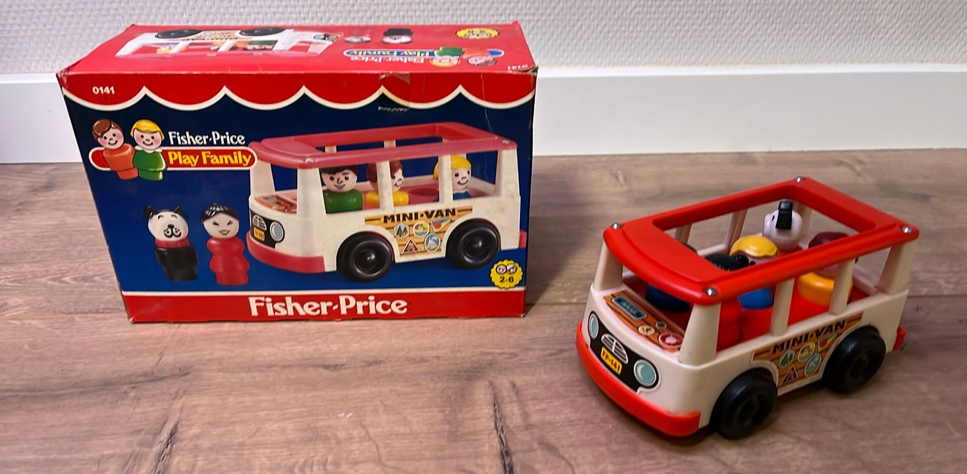 Vintage Fisher-Price Play Family Mini-Van(Set 0141)Met Doos!, Ophalen of Verzenden, Zo goed als nieuw