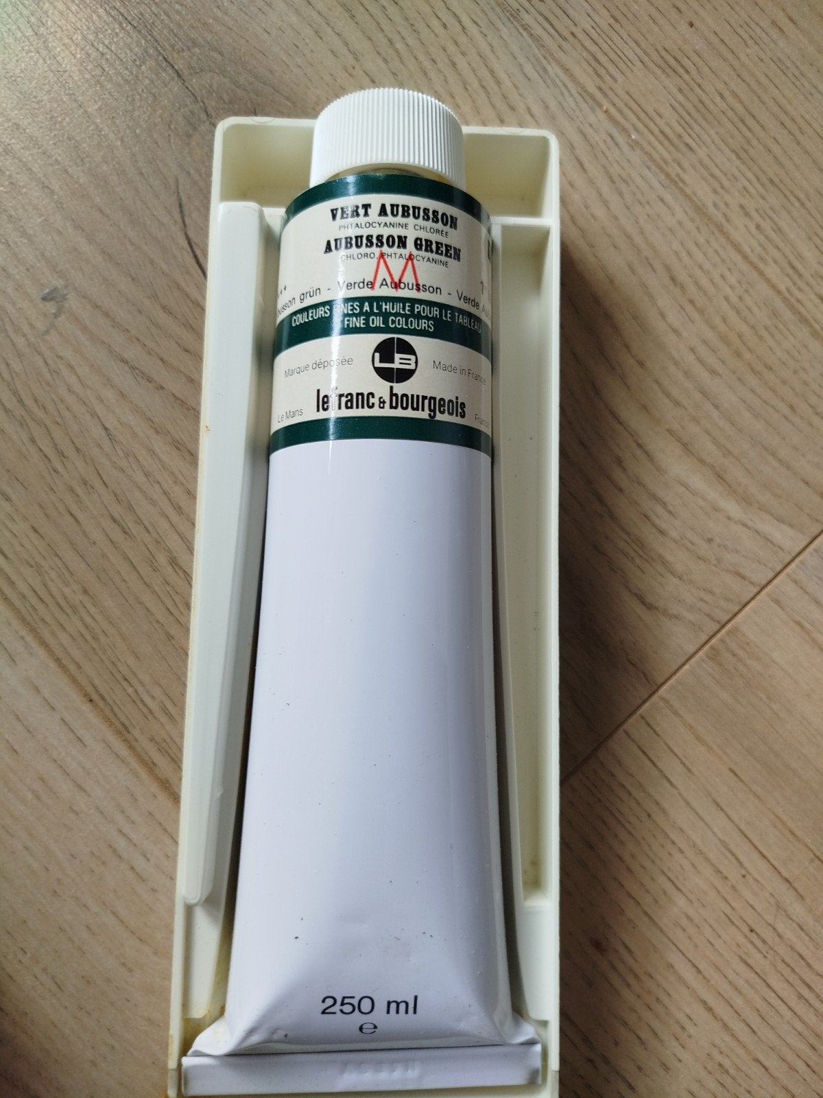 Lefranc & Bourgeois Aubusson Groen Olieverf 250 ml, Verzenden, Nieuw, Olieverf