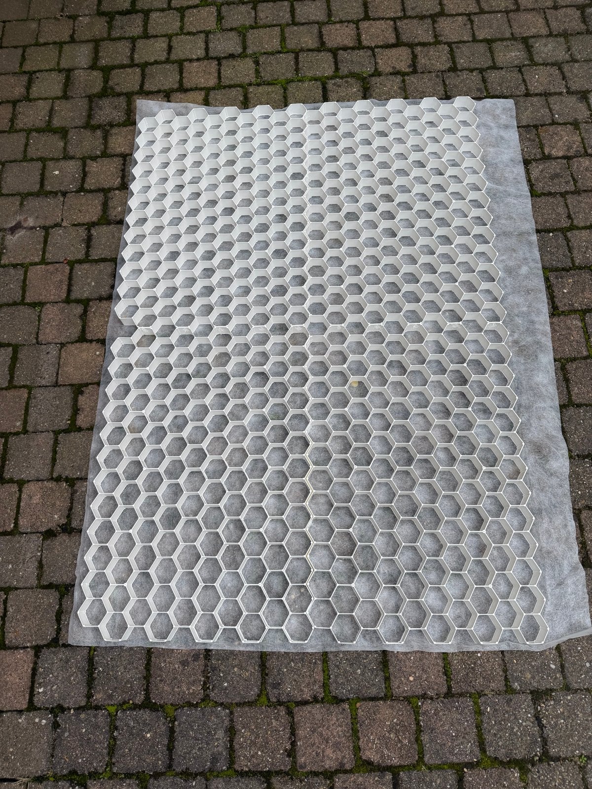 Grindmat 1x 80cm bij 120 cm bij 3 cm + 1 aangebroken mat, Tuin en Terras, Ophalen, Overige materialen, Wit, Overige typen