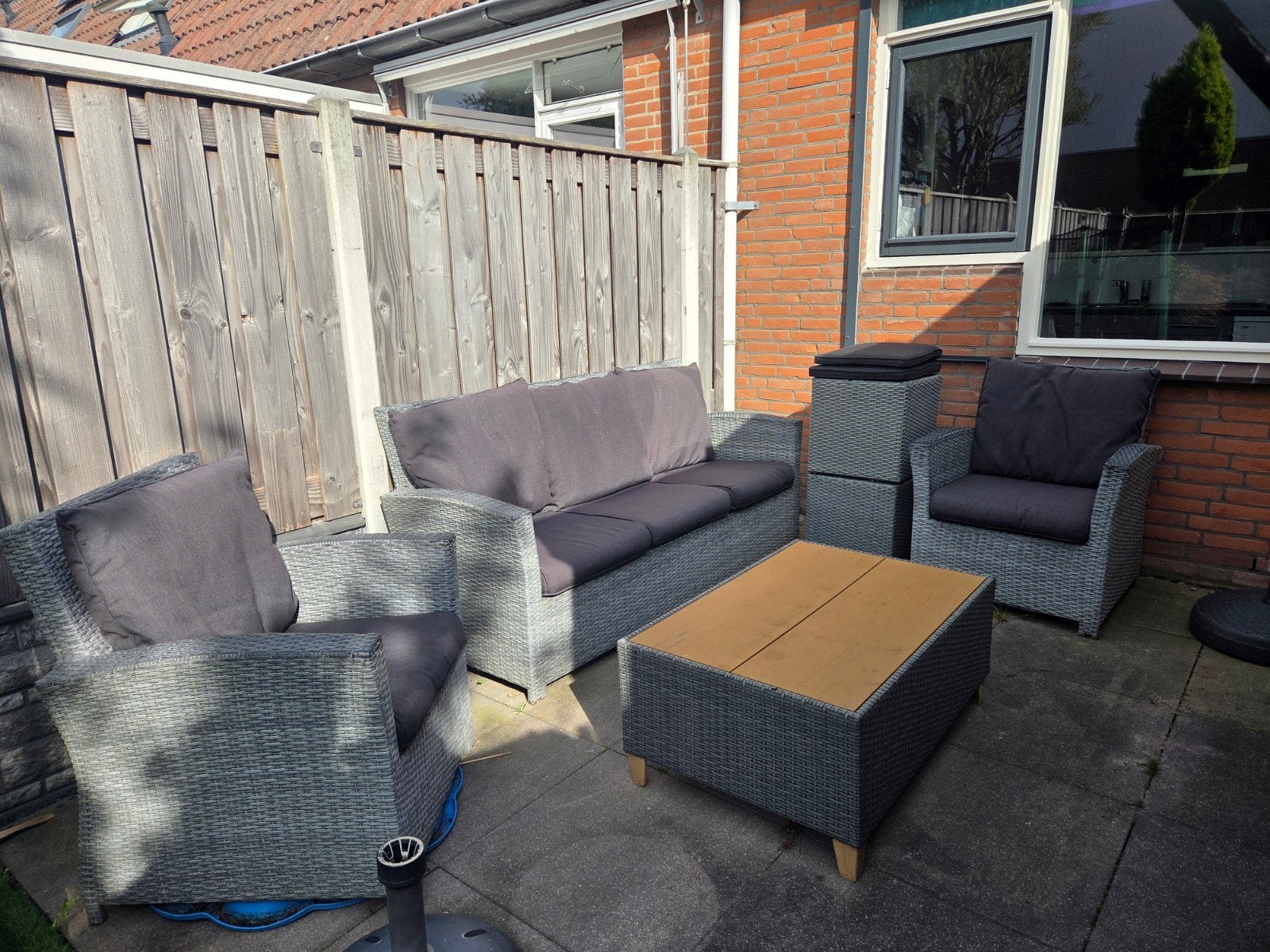 tuinset, Ophalen, 5 zitplaatsen, Gebruikt, Loungeset