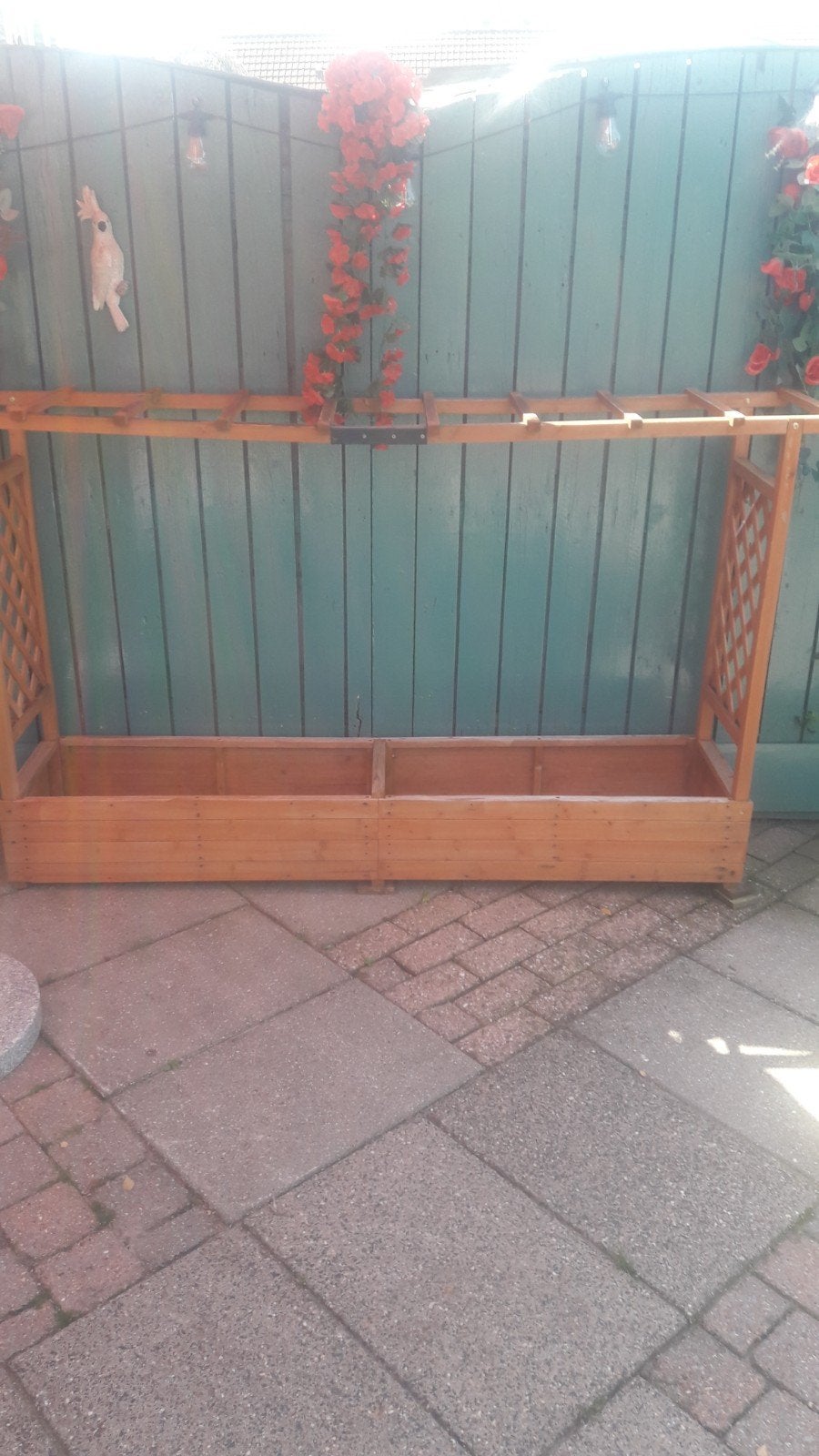buiten bloembak, Ophalen, Hout