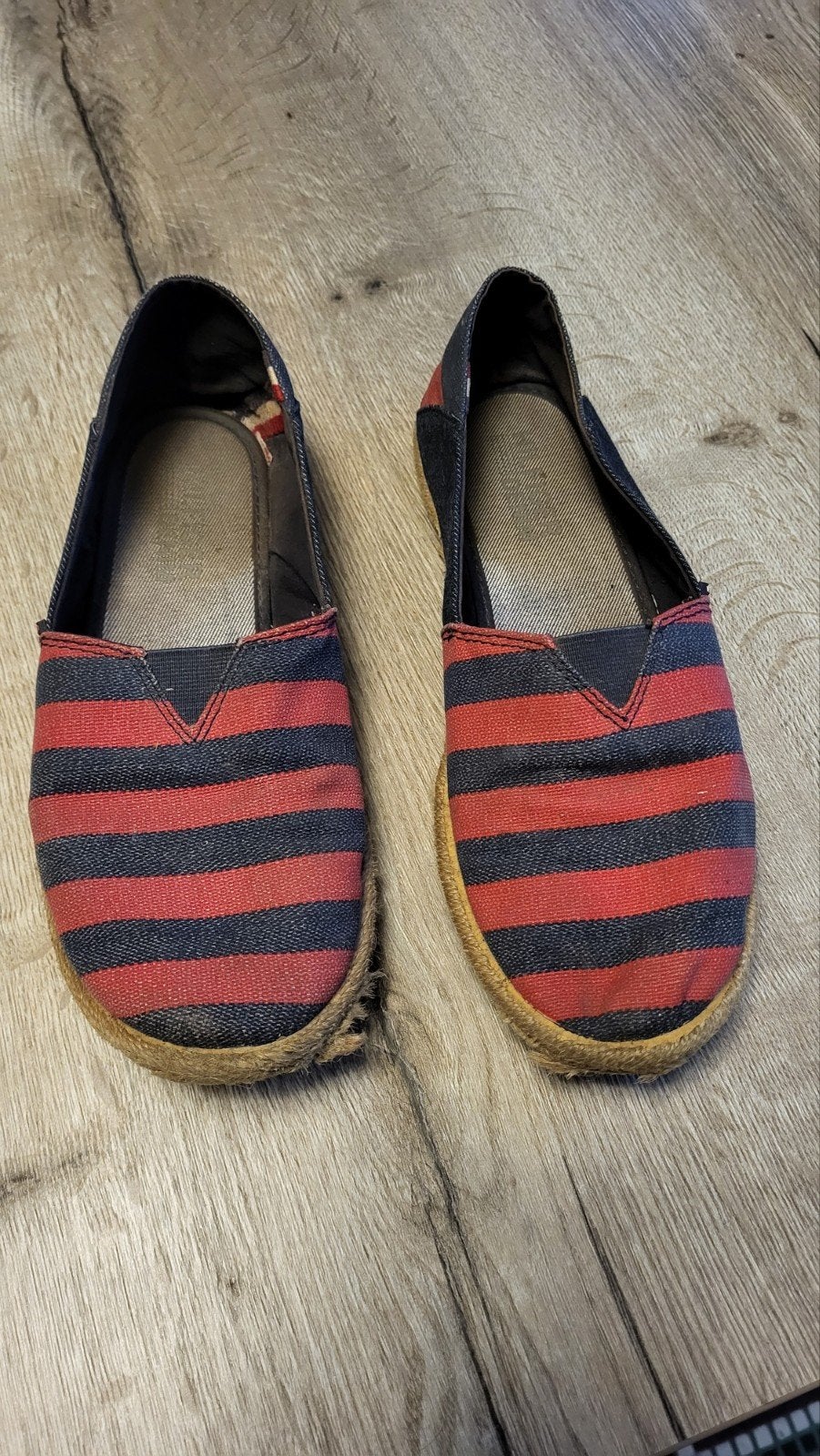 TOMMY HILFIGER espadrilles instappers. Maat 39. Navy rood., Blauw, Instappers, Ophalen of Verzenden, Gedragen