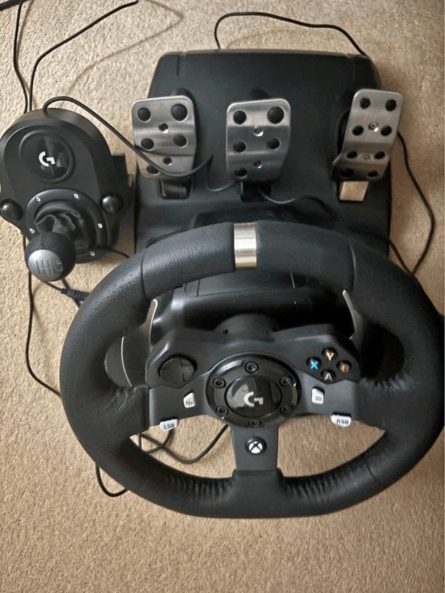 Logitech G920 Driving Force Wheel + Shifter + Pedals, Spelcomputers en Games, Ophalen, Zo goed als nieuw