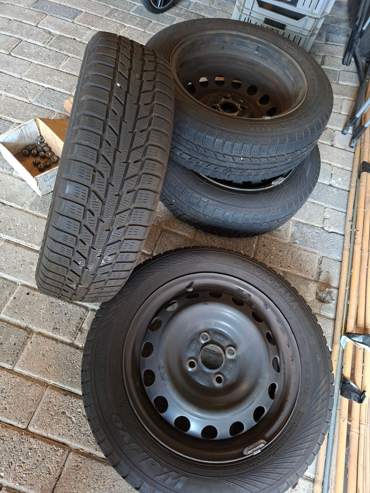 Winterbanden (M+S) van Yokohama (Toyota), Ophalen, 15 inch, 175 mm, Banden en Velgen