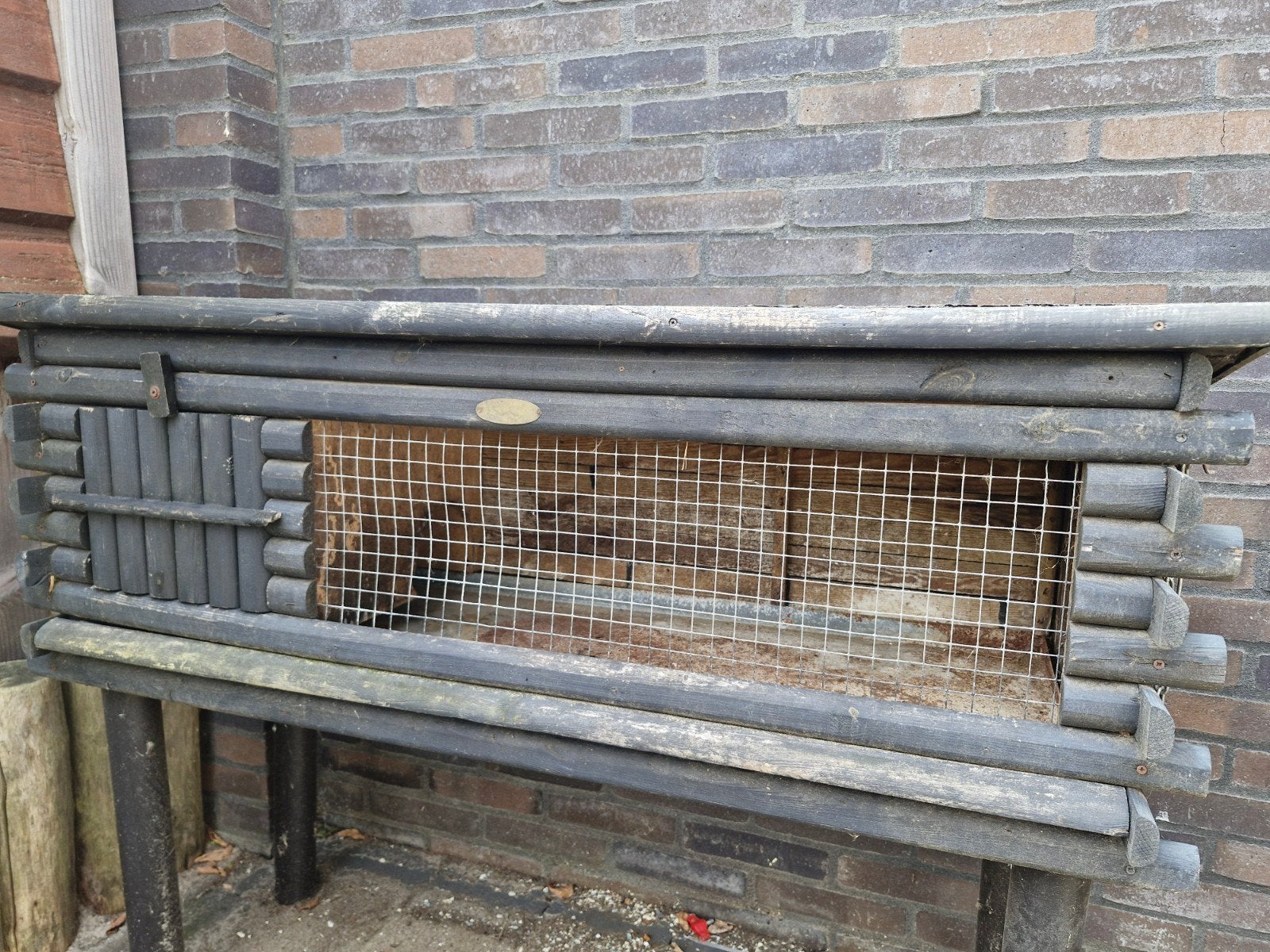GRATIS af te halen: konijnenhok, Dieren en Toebehoren, Knaagdieren en Konijnen | Hokken en Kooien, Ophalen, 90 cm of meer, Hok