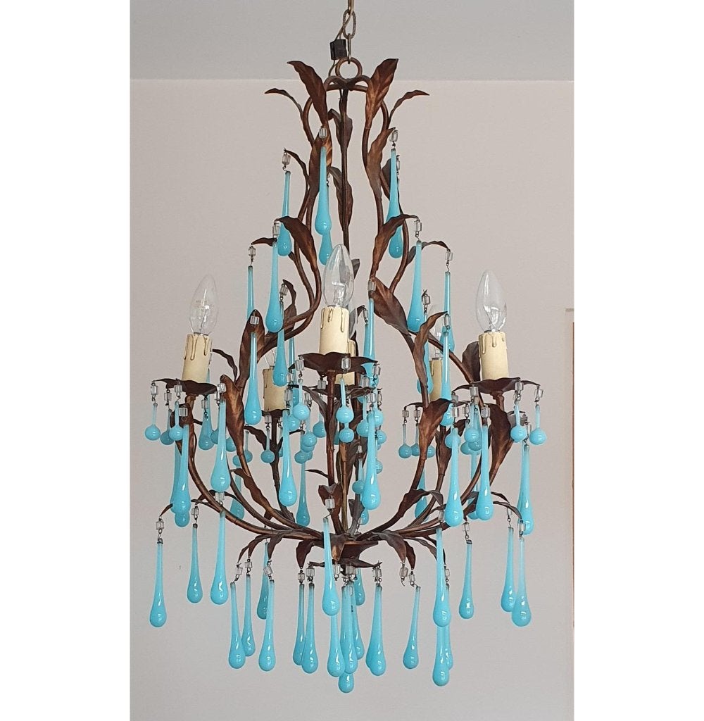 Jugenstil hanglamp, Ophalen, Gebruikt, Jugenstil, E14 (klein)